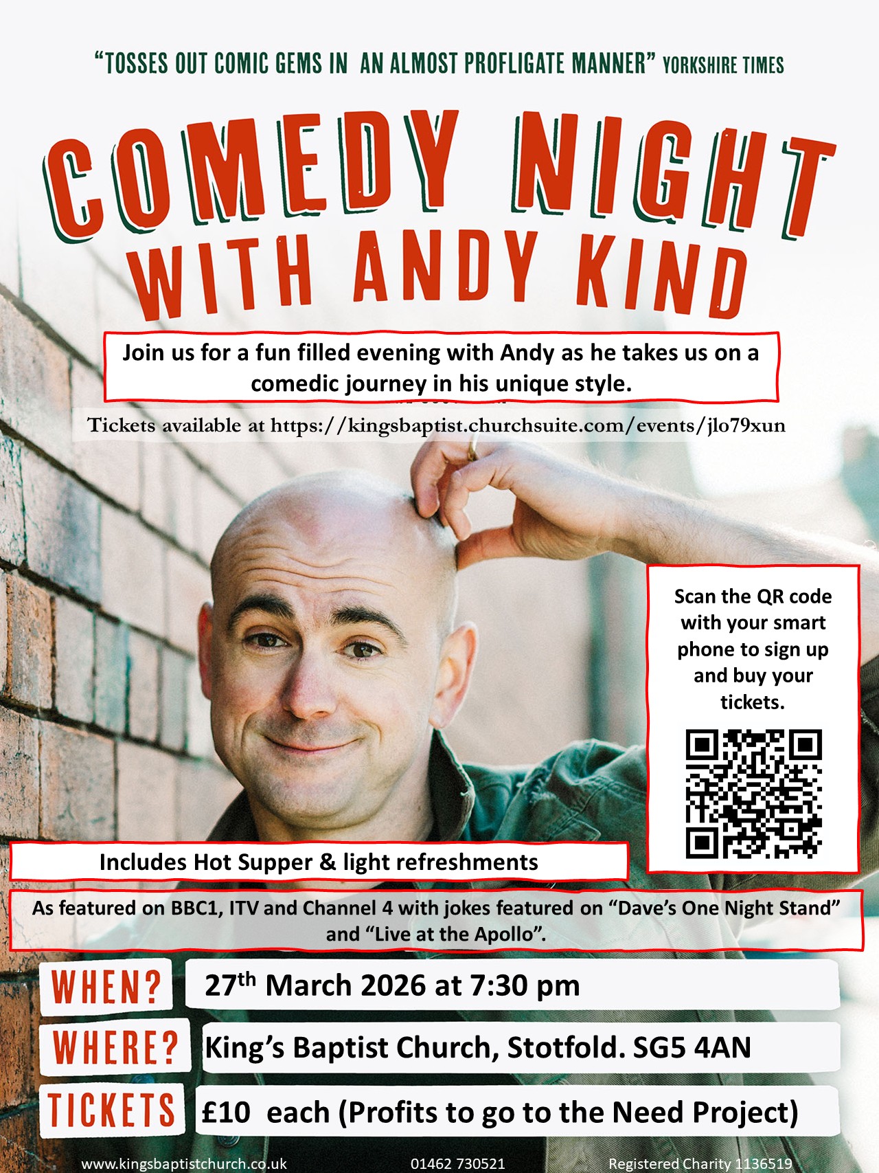 Comedy Night with Andy Kind